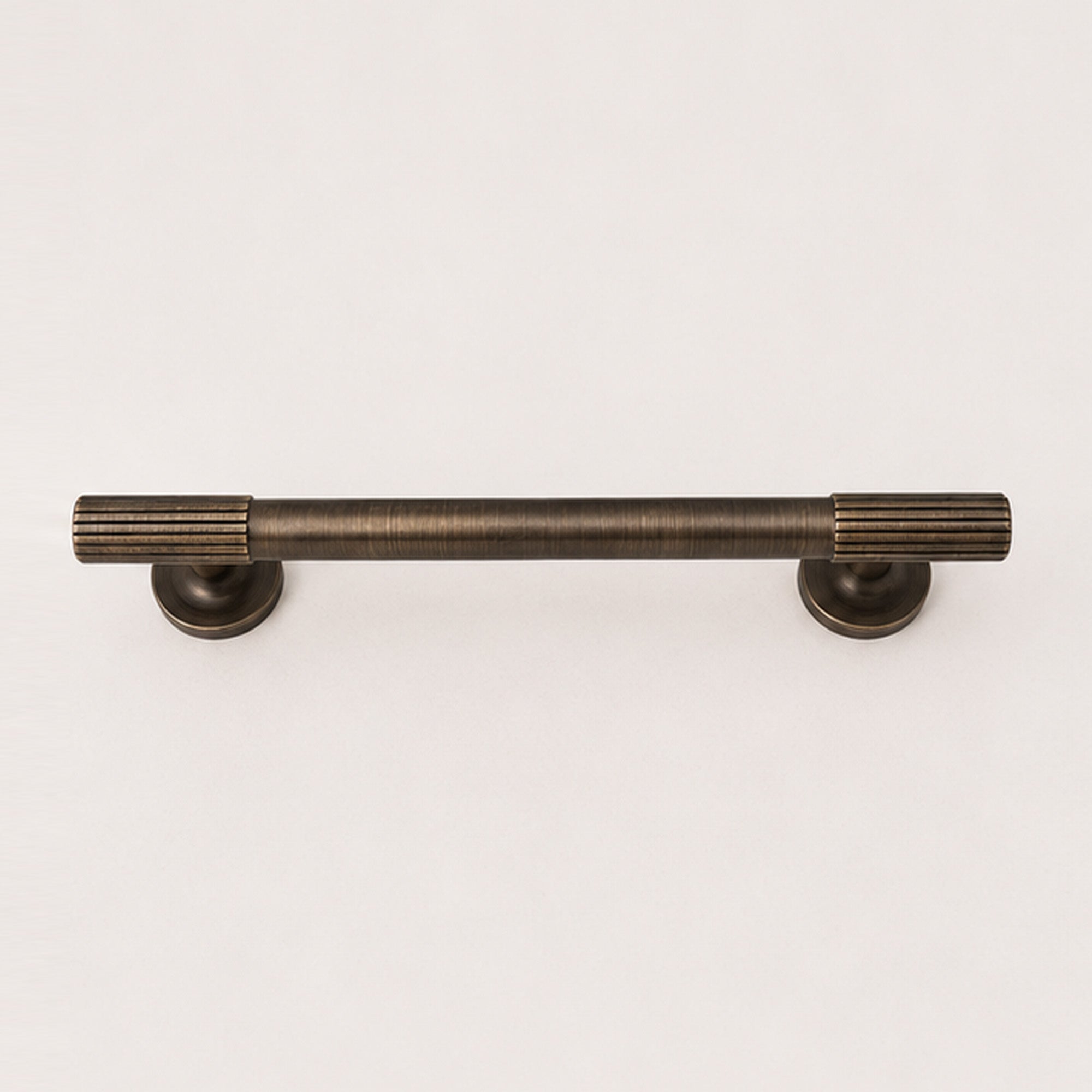 Reeded Pull Handle - Antique Brass