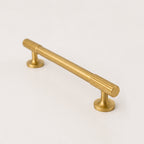 Reeded Pull Handle - Satin Brass
