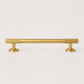 Reeded Pull Handle - Satin Brass