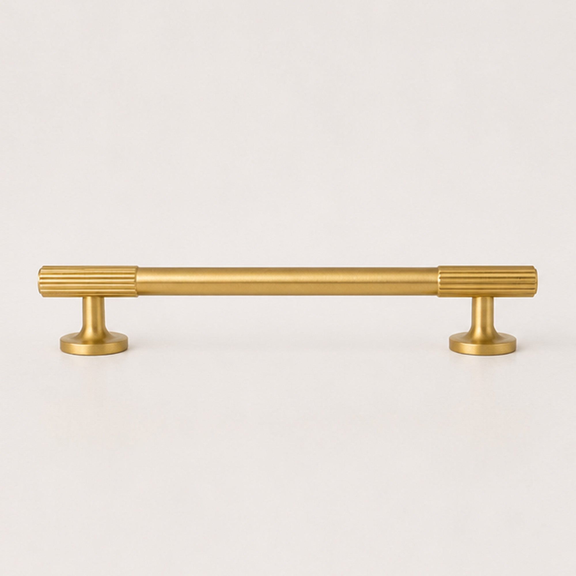 Reeded Pull Handle - Satin Brass