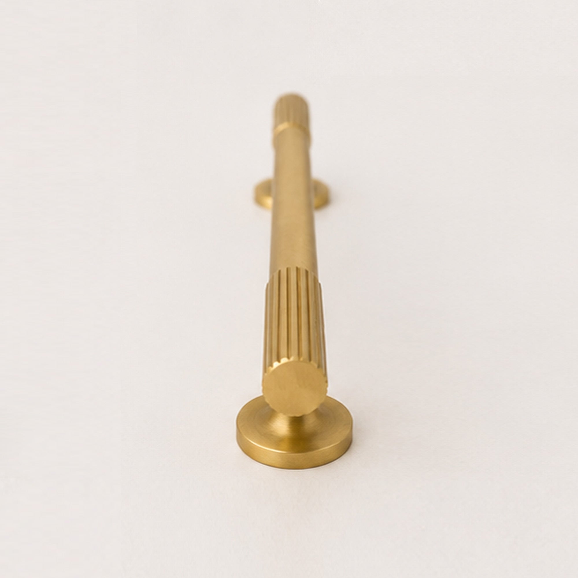 Reeded Pull Handle - Satin Brass