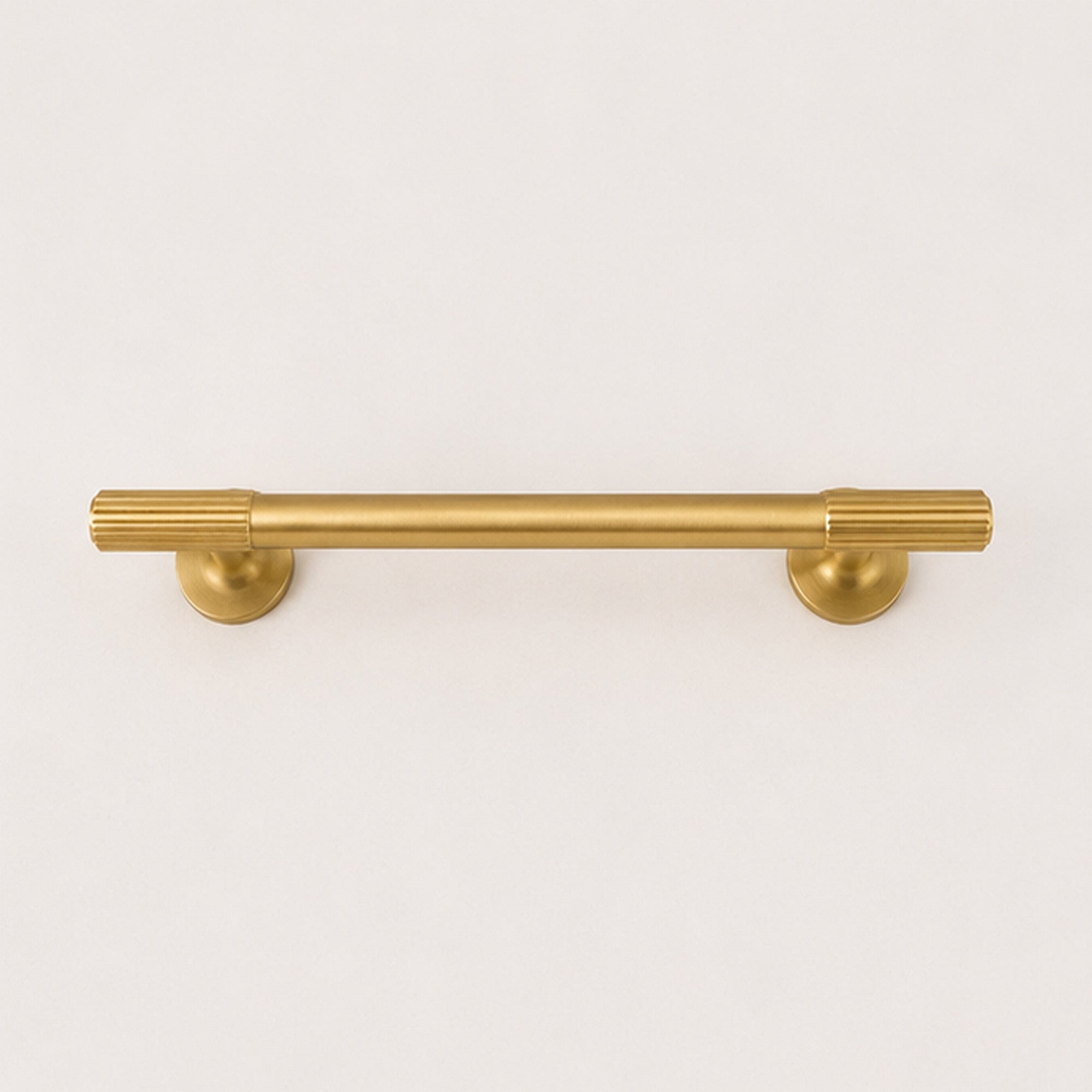 Reeded Pull Handle - Satin Brass