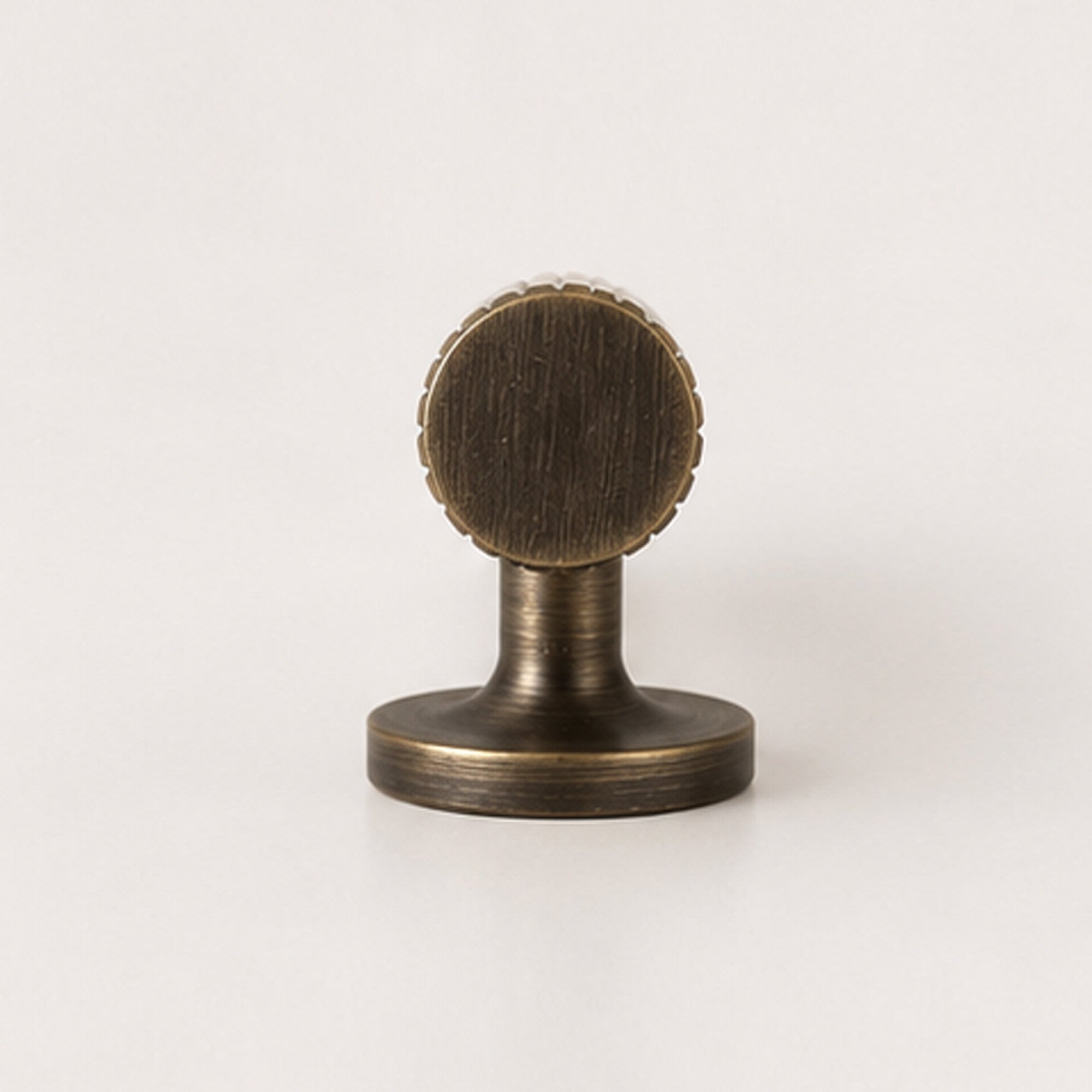 Reeded T-Bar Handle - Antique Brass